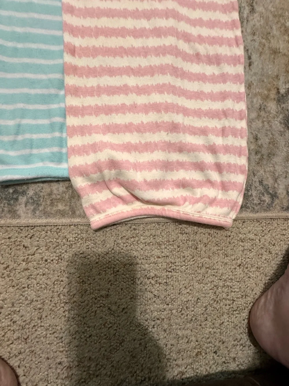 Touched by Nature 100% Organic Cotton Baby Gown set of 2 - Pink and Light Blue